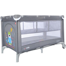 Детский манеж CRL-9201/2 Ash Grey, CARRELLO Piccolo+, со вторым дном